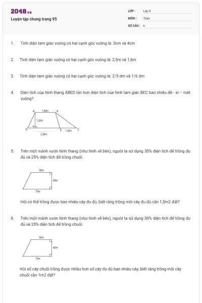 Luyện tập chung trang 95