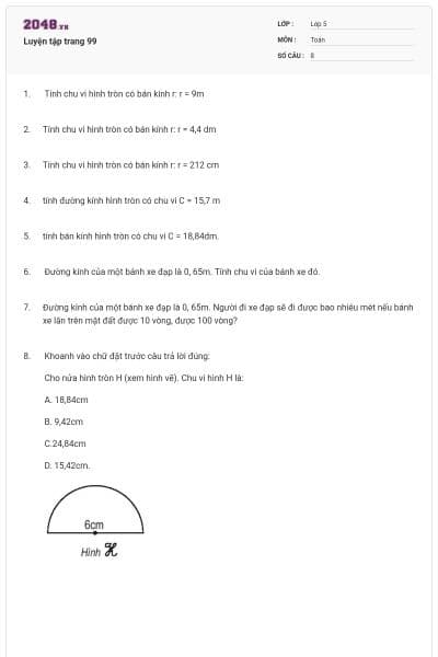 Luyện tập trang 99