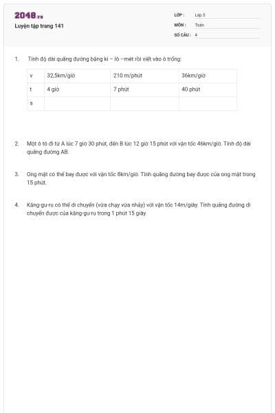 Luyện tập trang 141