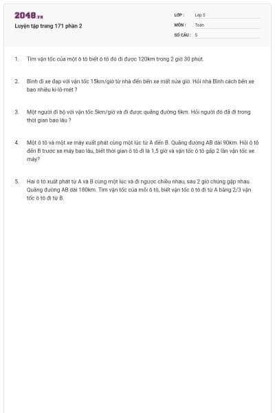 Luyện tập trang 171 phần 2