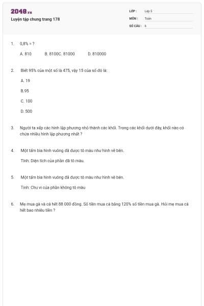 Luyện tập chung trang 178