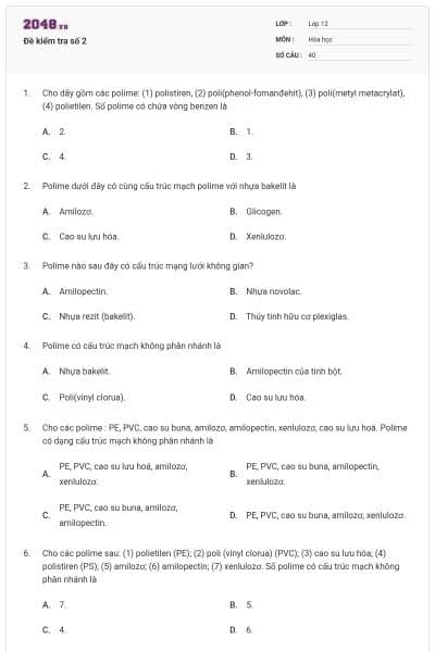 Đề kiểm tra số 2