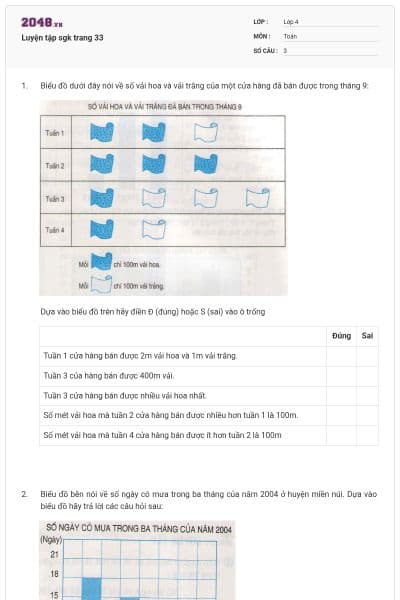 Luyện tập sgk trang 33