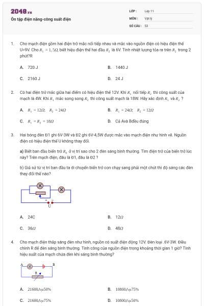 Ôn tập điện năng-công suất điện