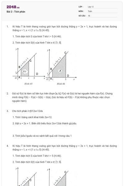 Bài 2 : Tích phân