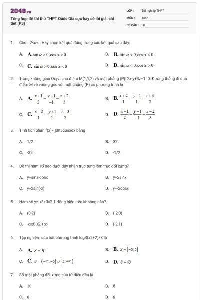 Tổng hợp đề thi thử THPT Quốc Gia cực hay có lời giải chi tiết (P3)