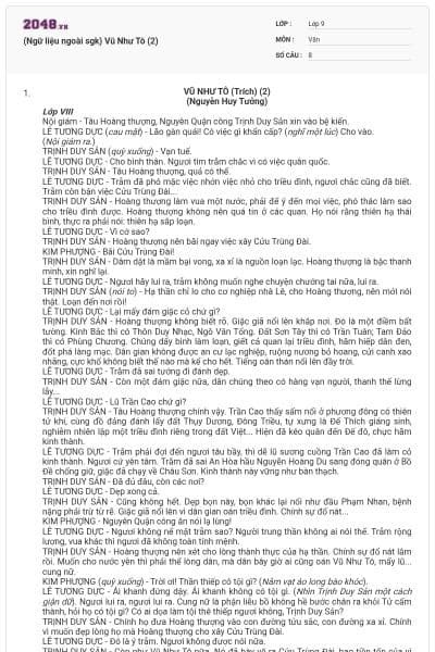 (Ngữ liệu ngoài sgk) Vũ Như Tô (2)