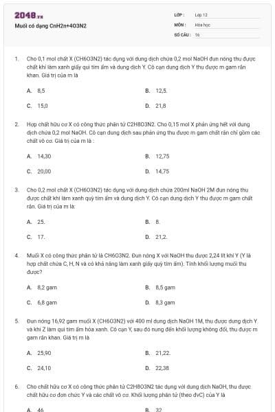 Muối có dạng CnH2n+4O3N2