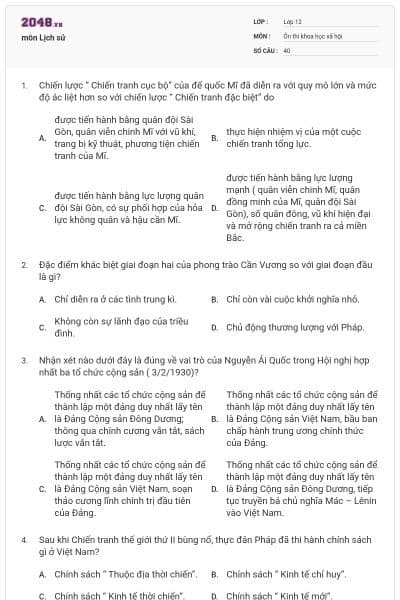 môn Lịch sử