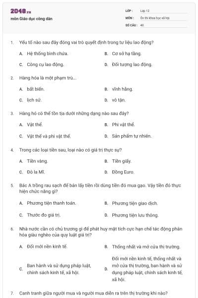 môn Giáo dục công dân