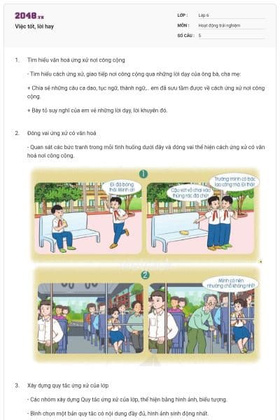 Việc tốt, lời hay