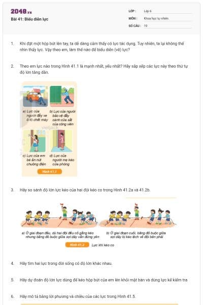 Bài 41: Biểu diễn lực