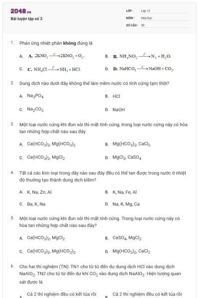 Bài luyện tập số 3