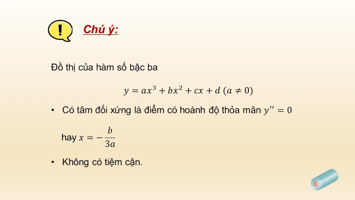 Chú ý: