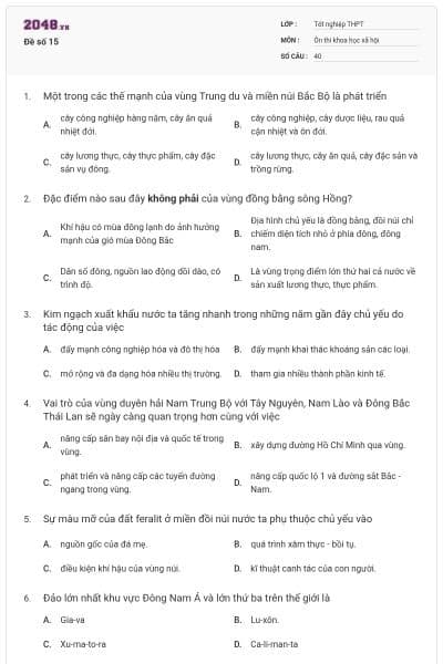 Đề số 15