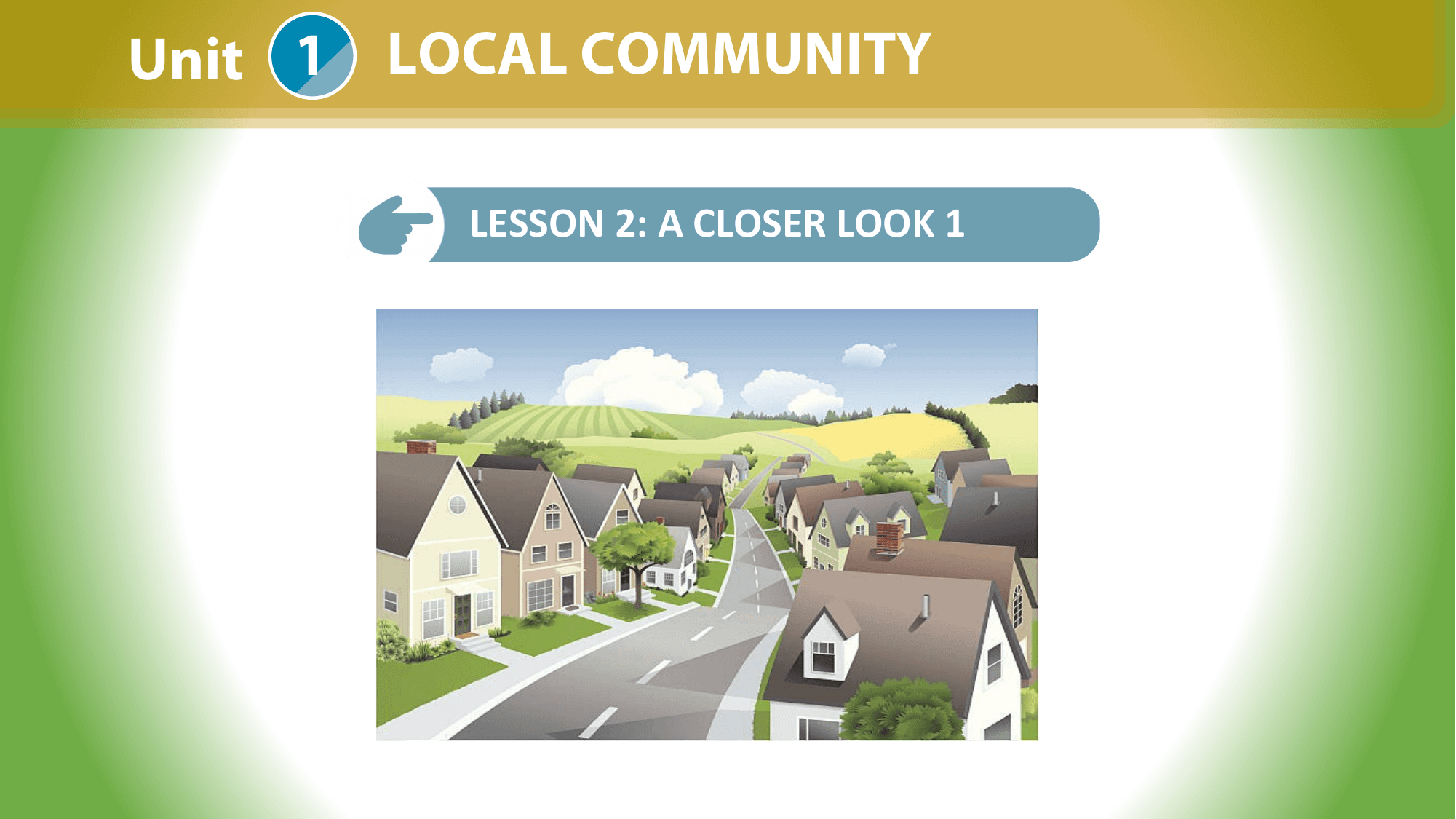 Unit 1 LOCAL COMMUNITY

 LESSON 2: A CLOSER LOOK 1