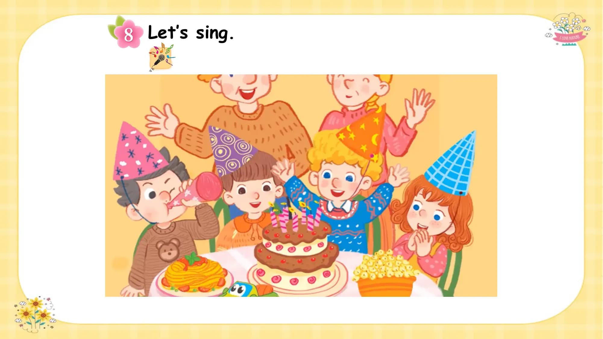 Let’s sing.