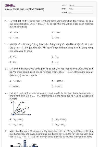 Chương IV. CÁC ĐỊNH LUẬT BẢO TOÀN (P2)