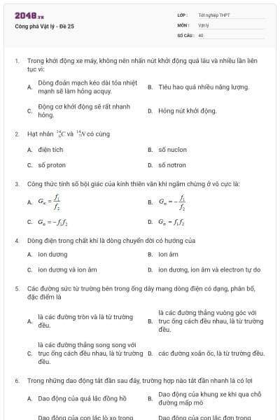 Công phá Vật lý - Đề 25