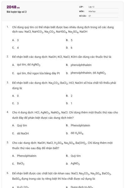 Bài luyện tập số 2