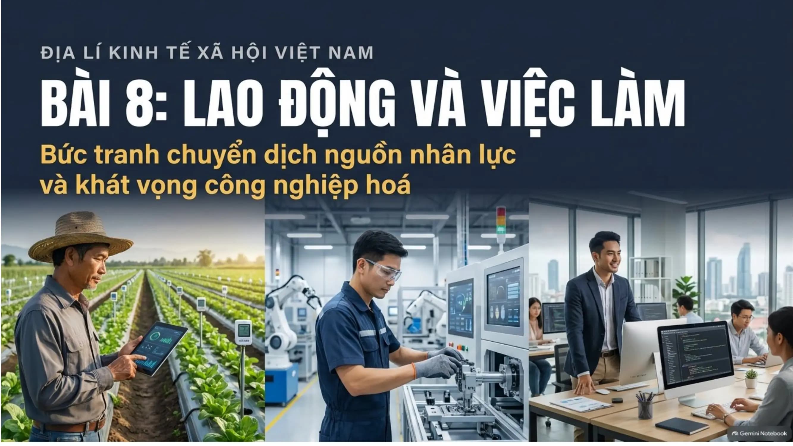 Bài giảng Địa lí 12 Bài 8. Lao động và việc làm