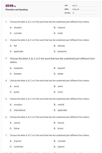 Phonetics and Speaking