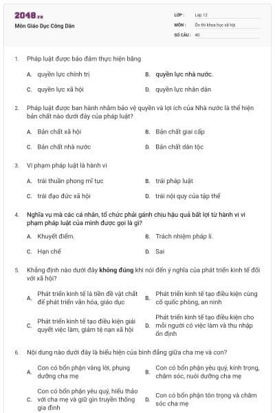 Môn Giáo Dục Công Dân