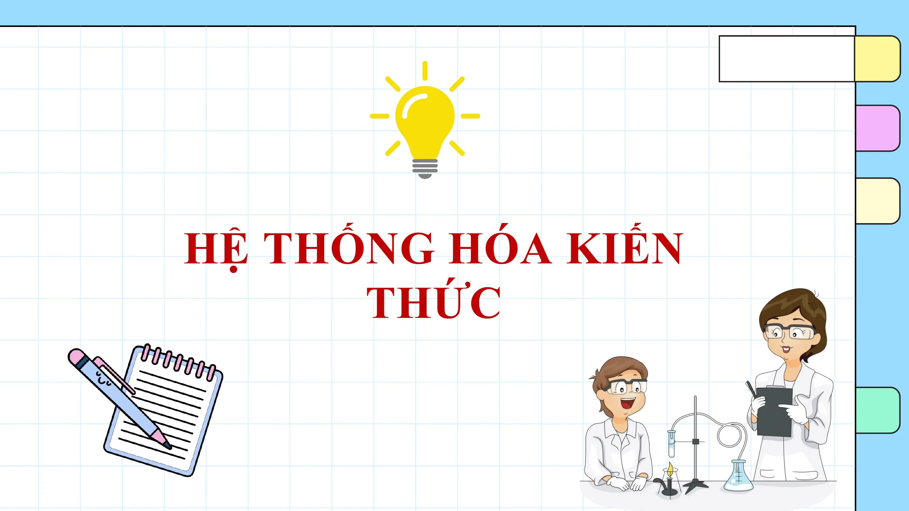 HỆ THỐNG HÓA KIẾN
 THỨC