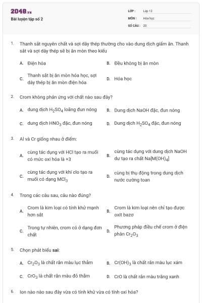 Bài luyện tập số 2