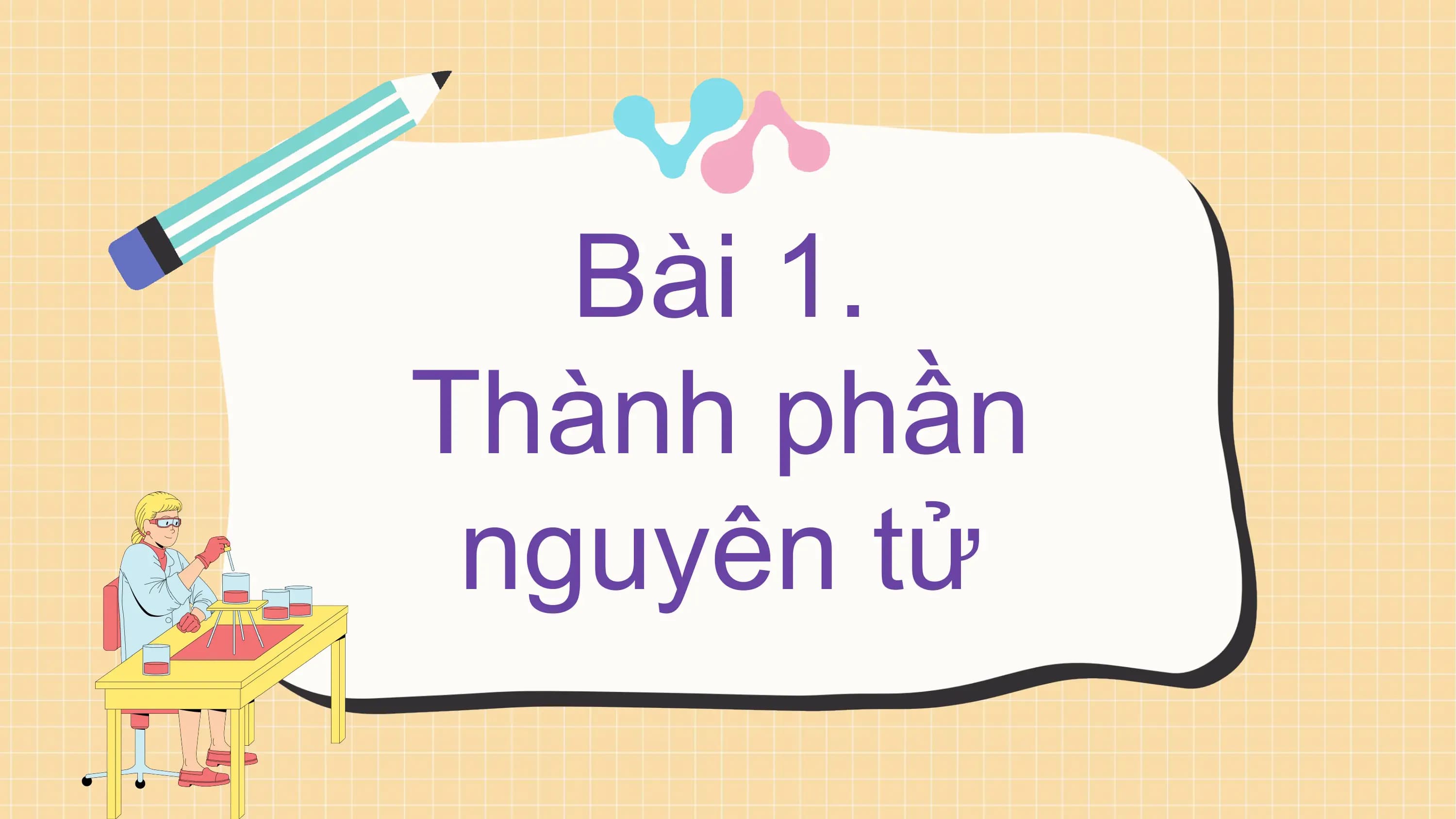 Bài 1.
Thành phần
 nguyên tử