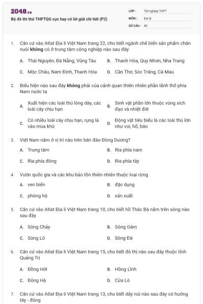 Bộ đề thi thử THPTQG cực hay có lời giải chi tiết (P2)