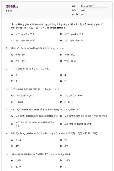 Đề số 1