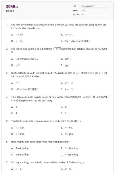 Đề số 8