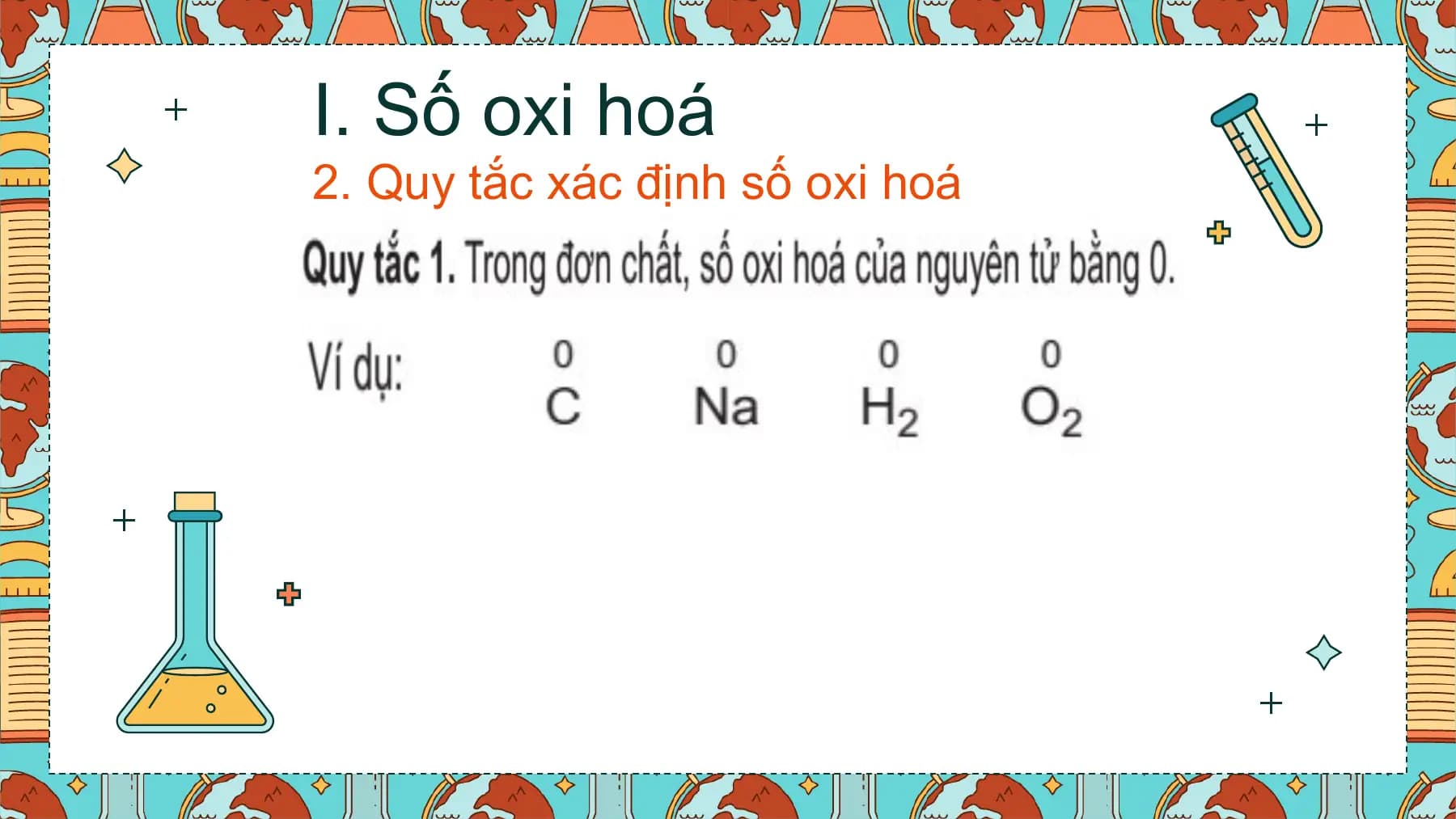 I. Số oxi hoá
2. Quy tắc xác định số oxi hoá