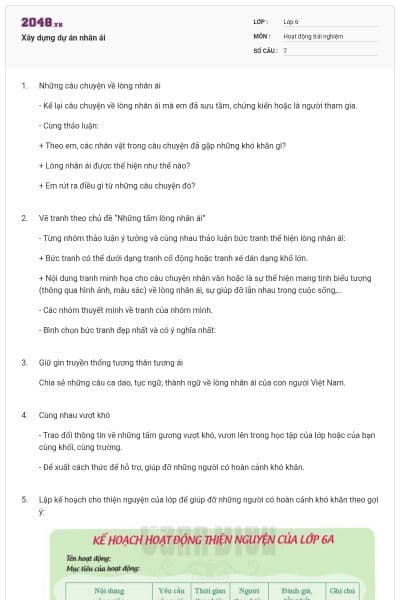Xây dựng dự án nhân ái