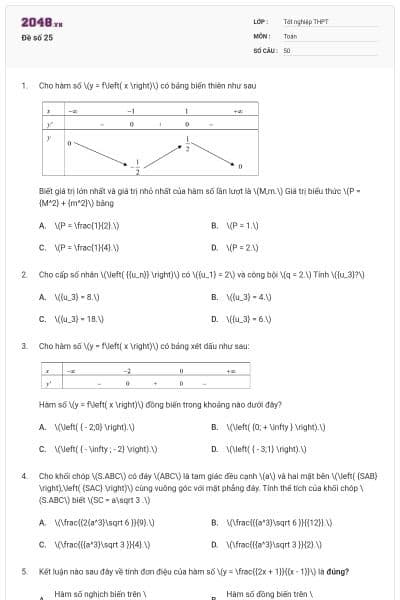 Đề số 25