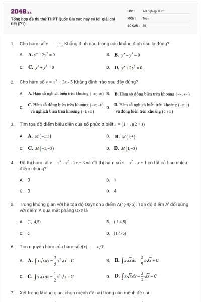 Tổng hợp đề thi thử THPT Quốc Gia cực hay có lời giải chi tiết (P1)