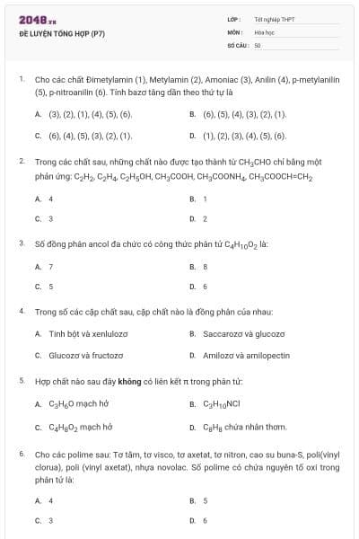 ĐỀ LUYỆN TỔNG HỢP (P7)