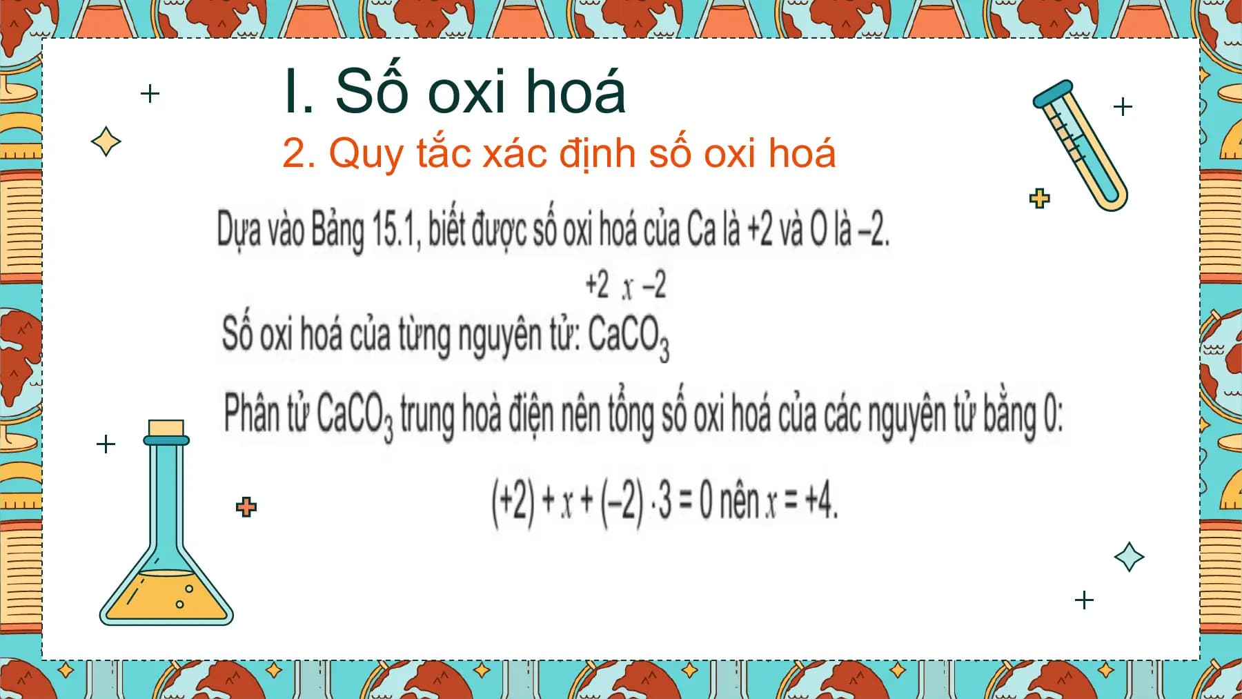 I. Số oxi hoá
2. Quy tắc xác định số oxi hoá