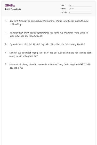 Bài 3: Trung Quốc