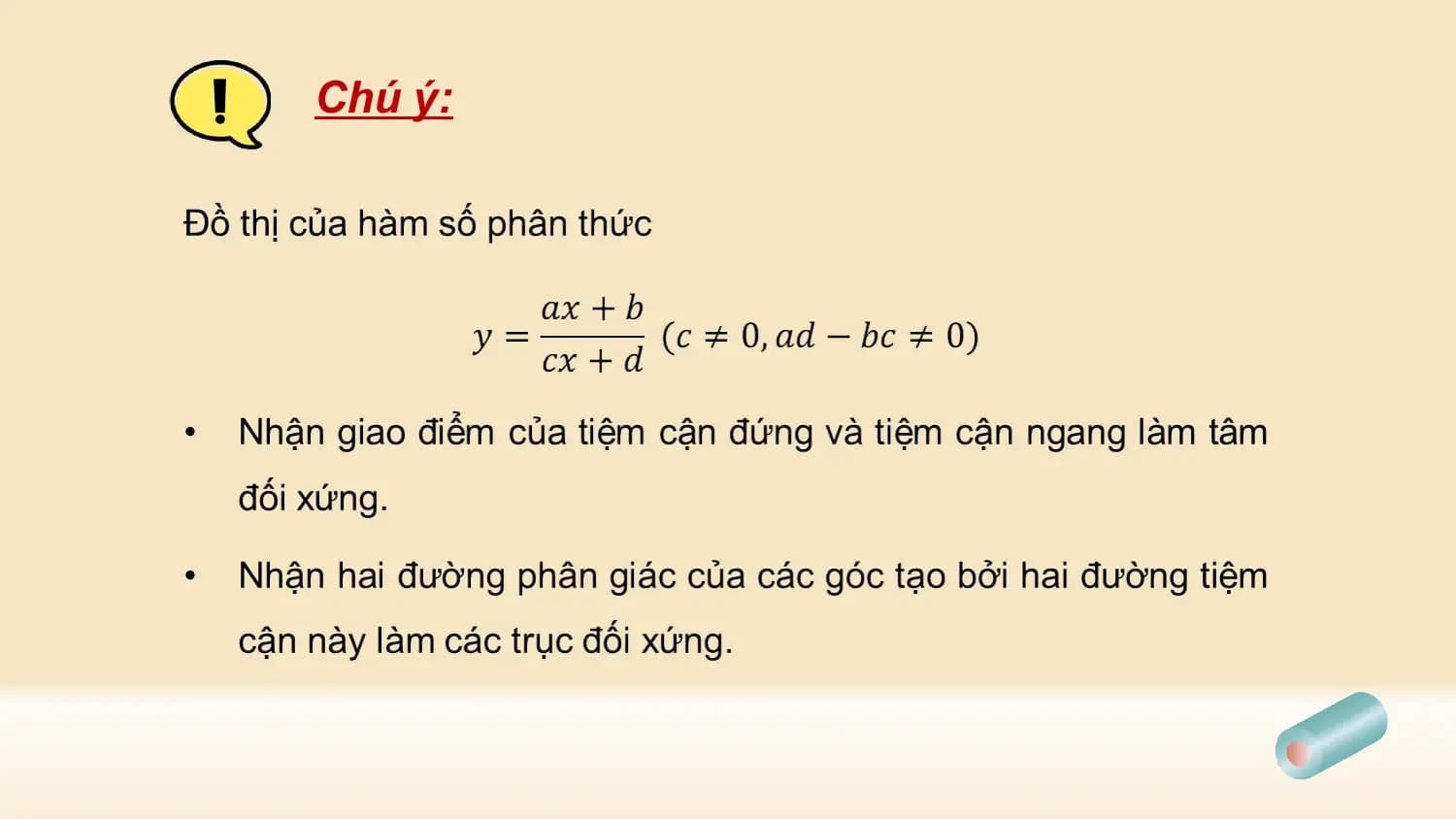 Chú ý: