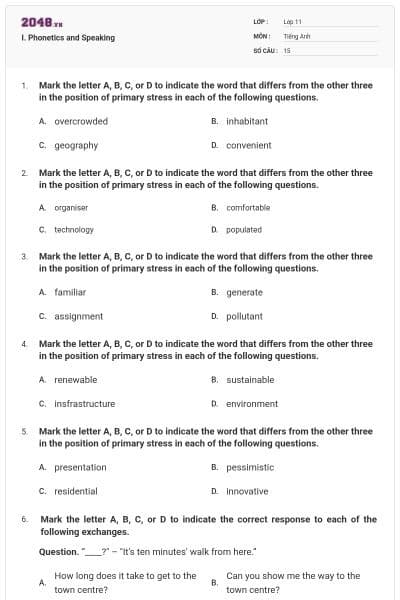 I. Phonetics and Speaking