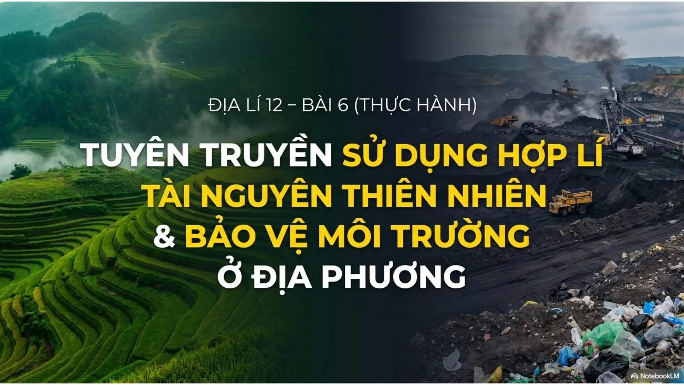 Bài giảng Địa lí 12 Bài 6. Thực hành: Tuyên truyền sử dụng hợp lí tài nguyên thiên nhiên hoặc bảo vệ môi trường ở địa phương