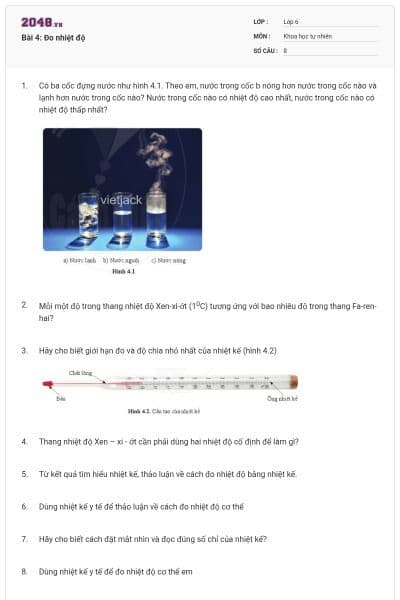 Bài 4: Đo nhiệt độ