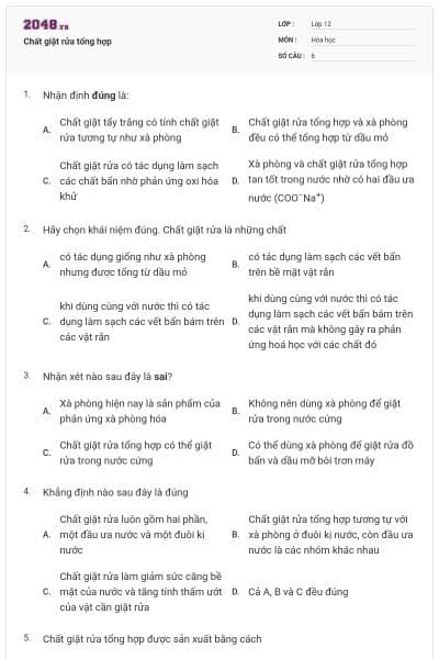 Chất giặt rửa tổng hợp