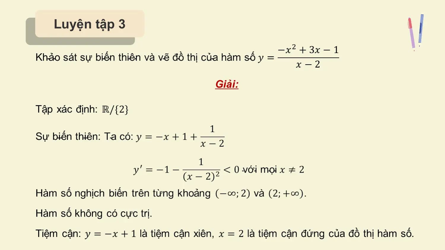 Luyện tập 3

 Giải: