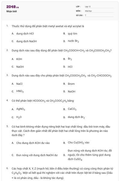 Nhận biết