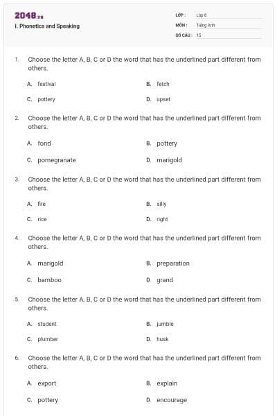 I. Phonetics and Speaking