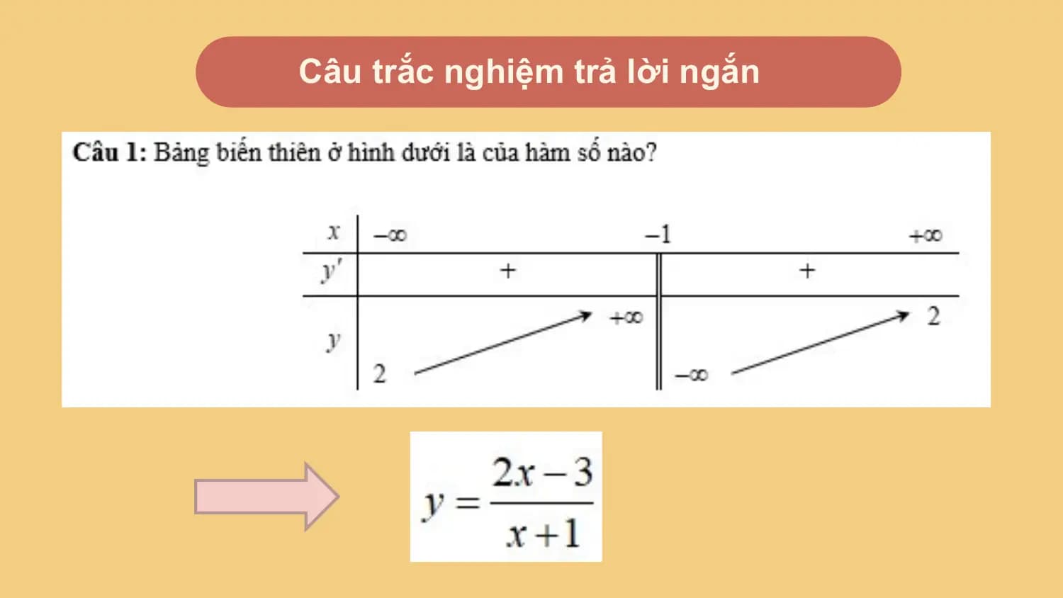 Câu trắc nghiệm trả lời ngắn