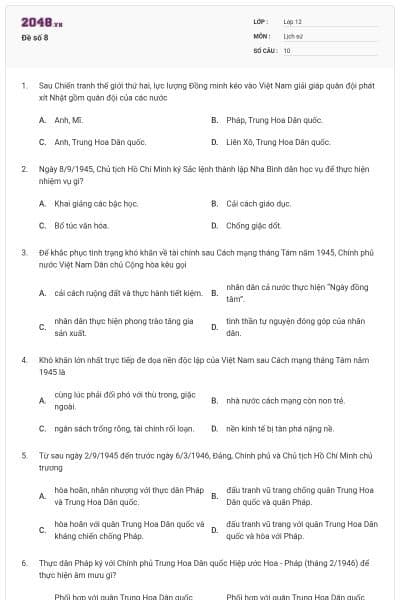 Đề số 8